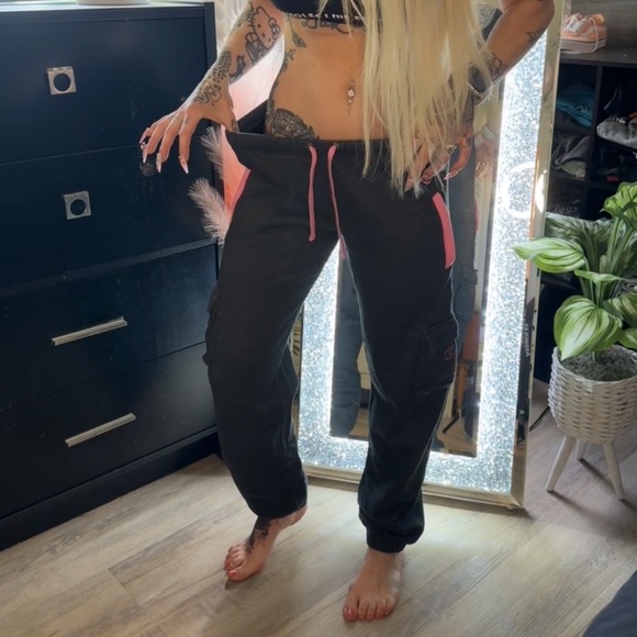 RDS (Red Dragon) Grey/Pink Joggers - Picture 3 of 3